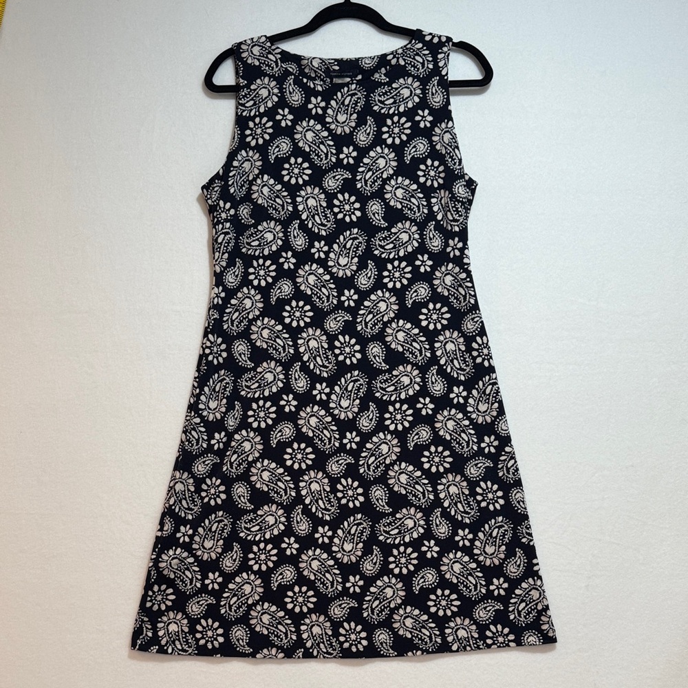 Tommy Hilfiger Paisley Floral Shift Dress Navy Size 10